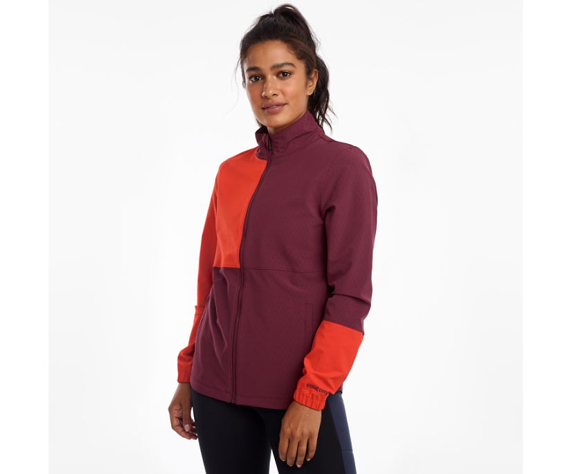 Saucony Bluster Women\'s Jackets Red / Burgundy | AU 269OKIR